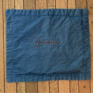 VTG Yankees denim pillow sham pillowcase Y2K 90s New York NYY